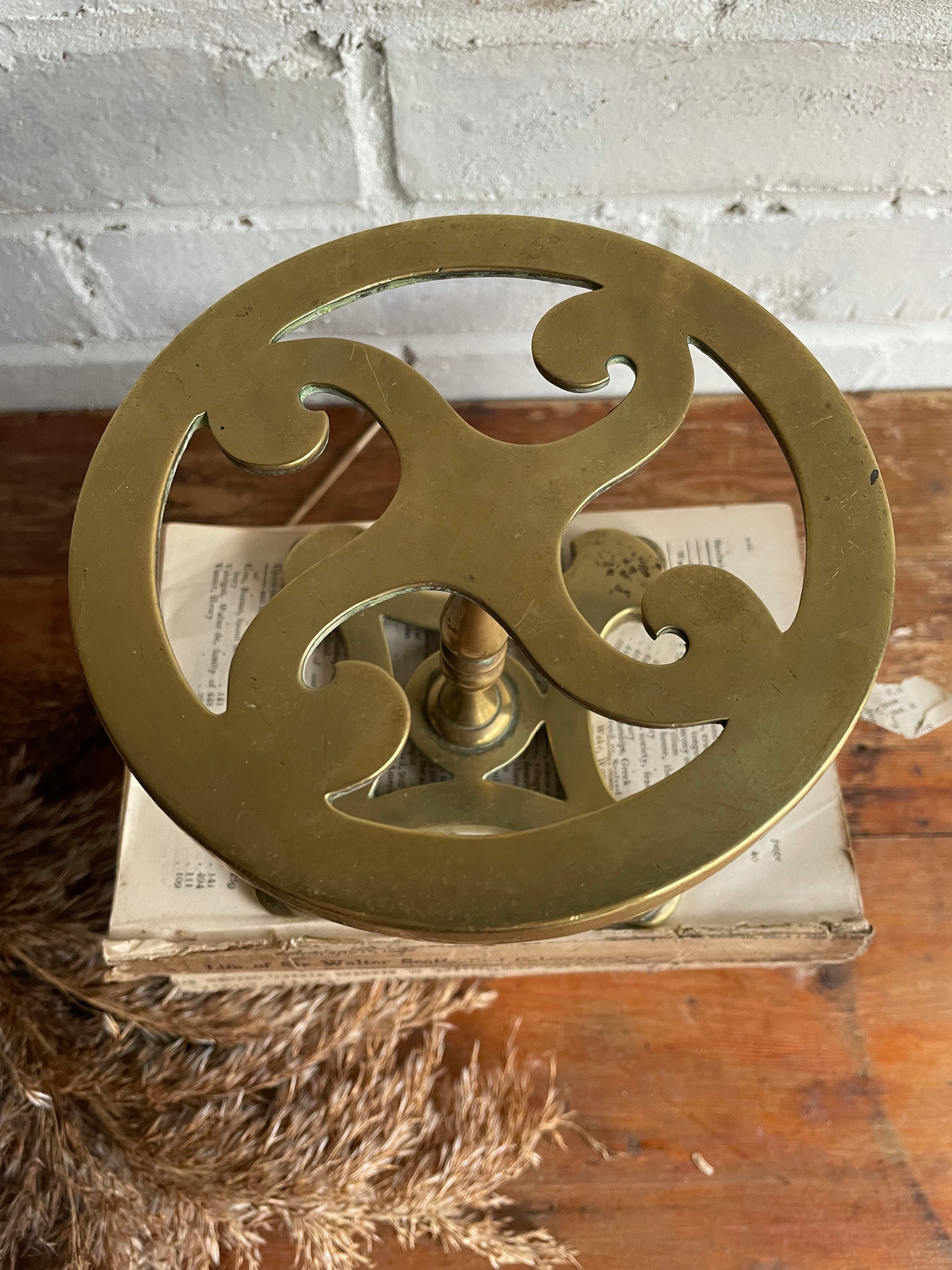 Round Brass Trivet