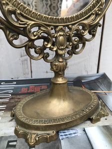Gold Vintage Dressing Table Mirror