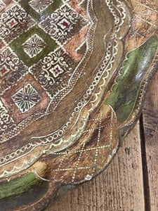 Olive Green Florentine Gilt Tray