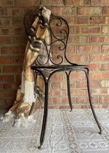 Beautiful Old Wrought Iron Chair