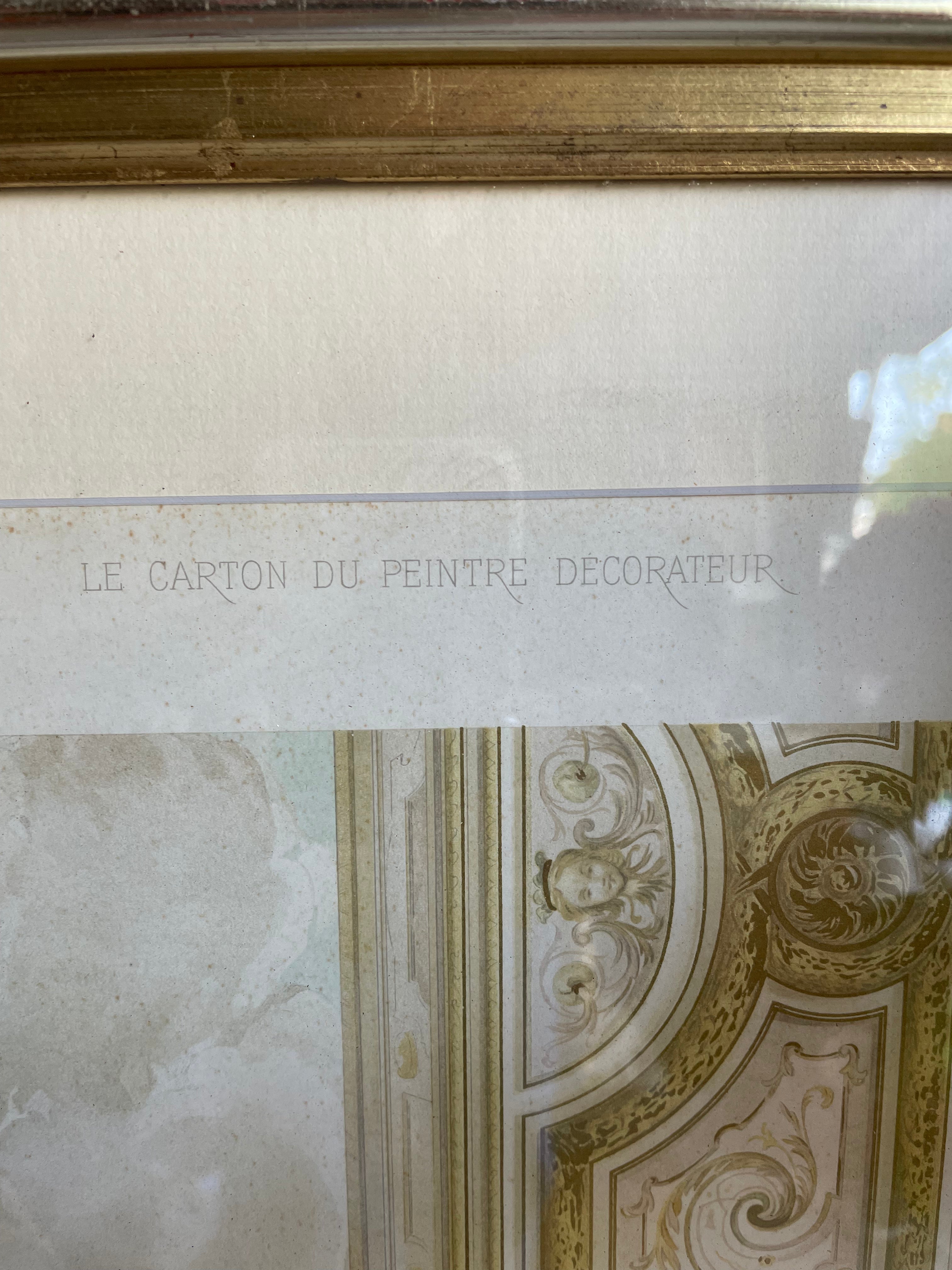 Antique Print No 4 of French Architectural & Ornamental Detail