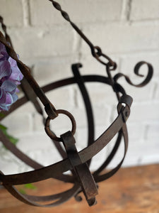 Victorian Iron Work Hanging Basket