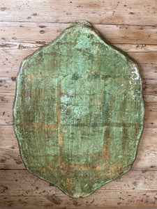 Florentine Tray with black and green florals