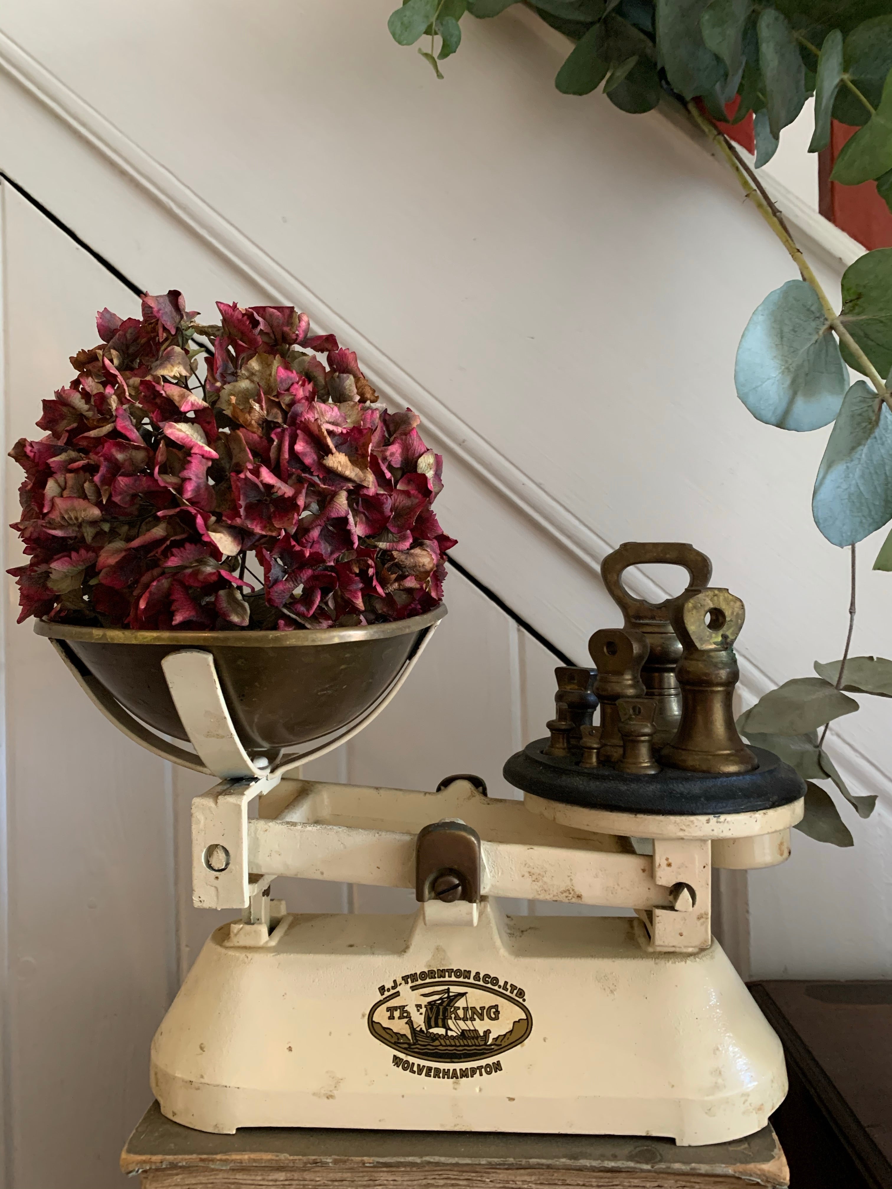 Vintage Scales with Brass Weights from Viking F. J.Thornton & Co. Ltd