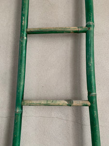 1930s Bamboo Ladder Painted Green