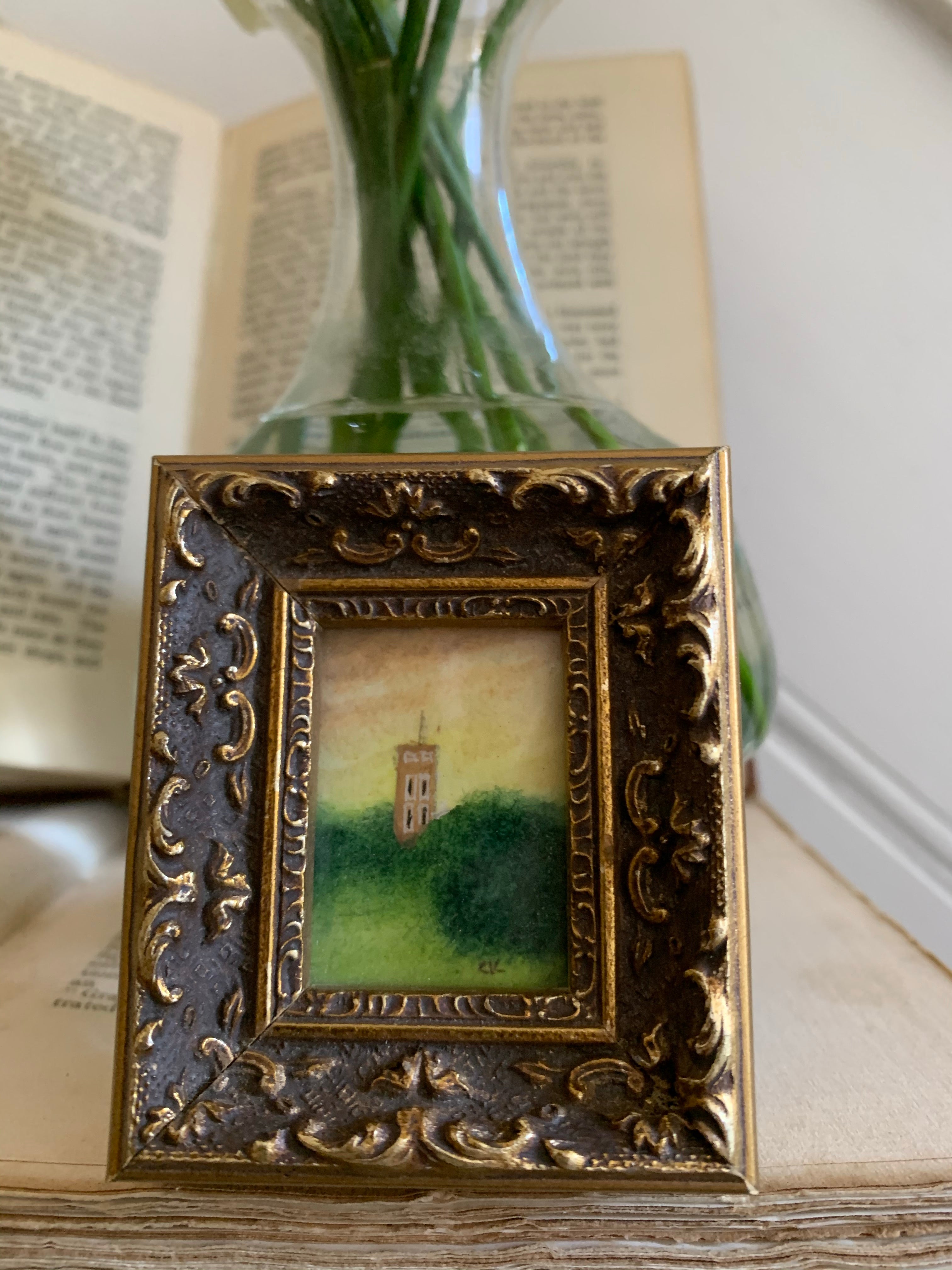 Miniature Watercolour:  Tower