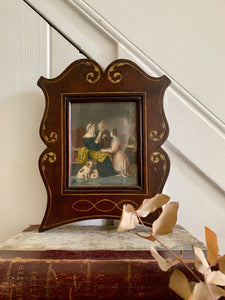 19th Century Painting with beautiful wooden frame