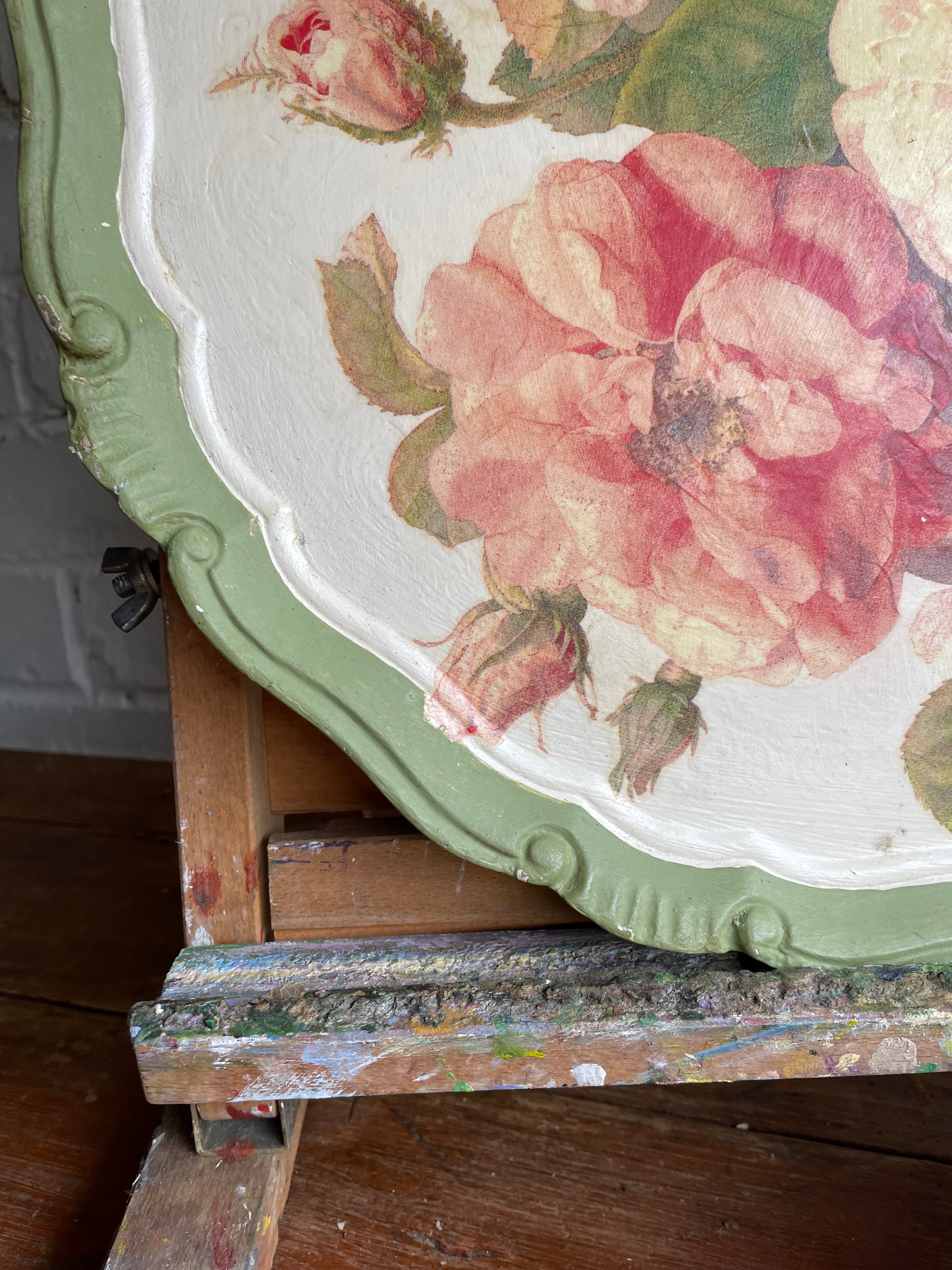 Decorative Floral Tray