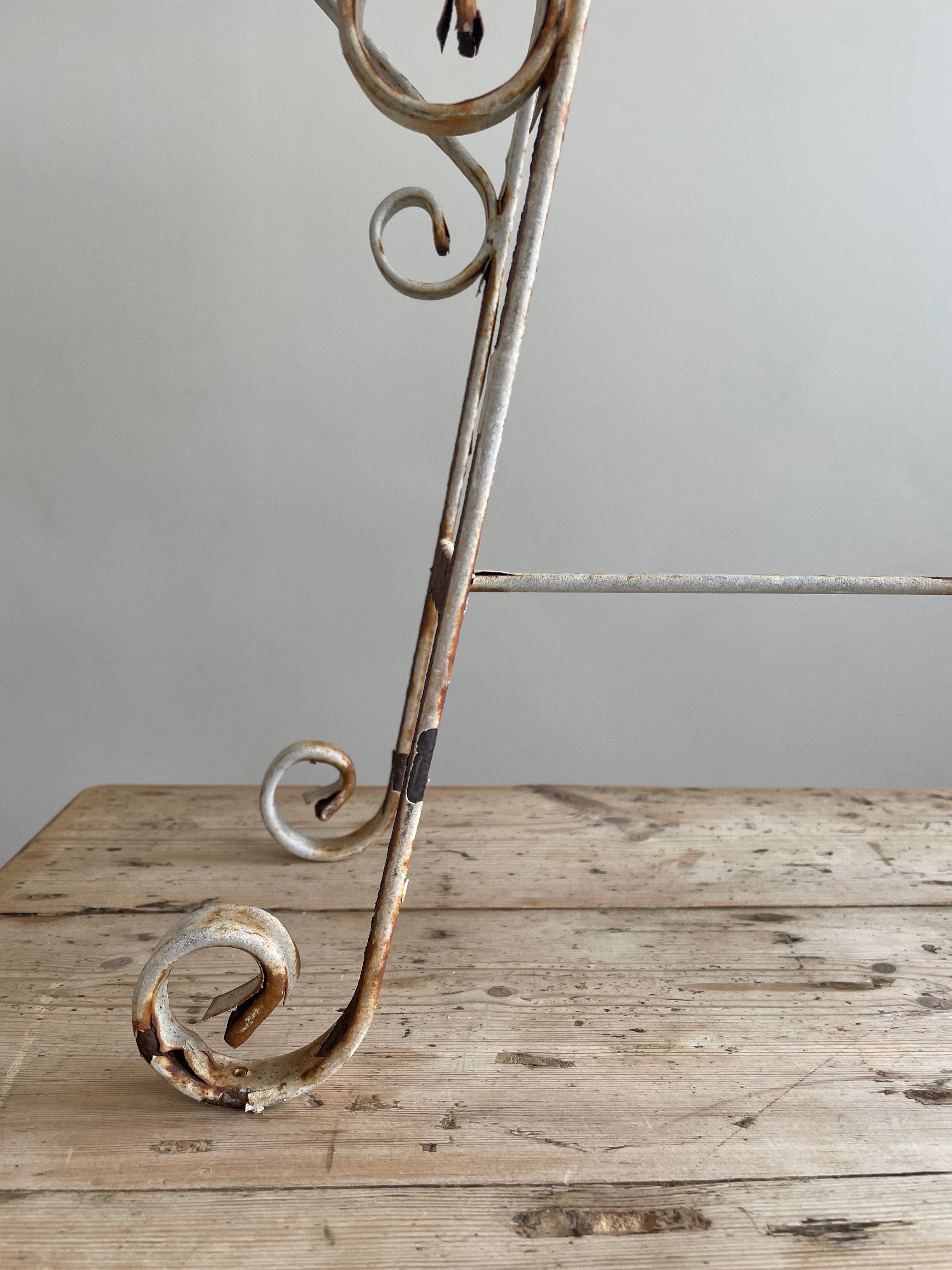 Long Wrought Iron Plant Stand