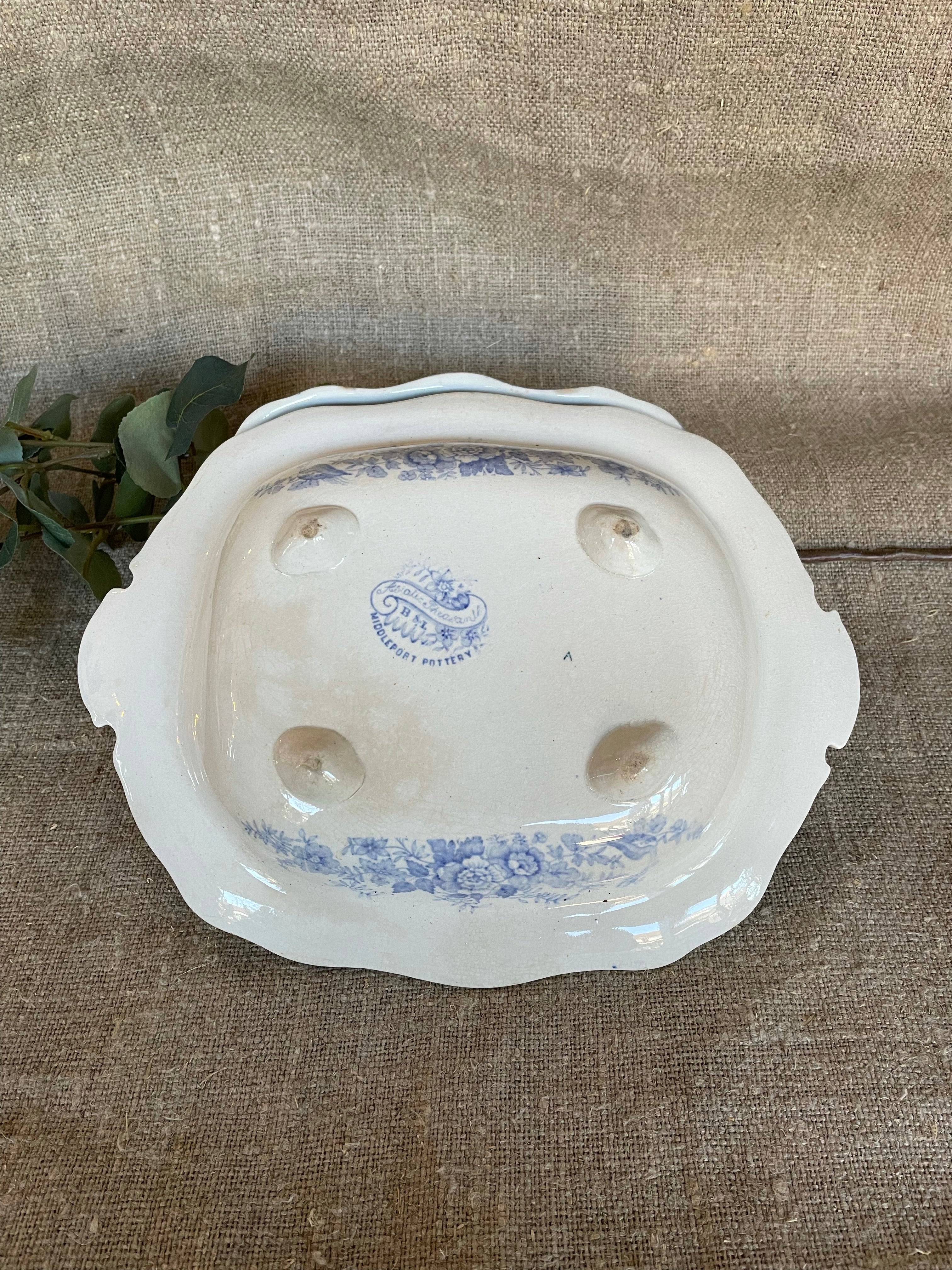 Small English Transferware Soupiere