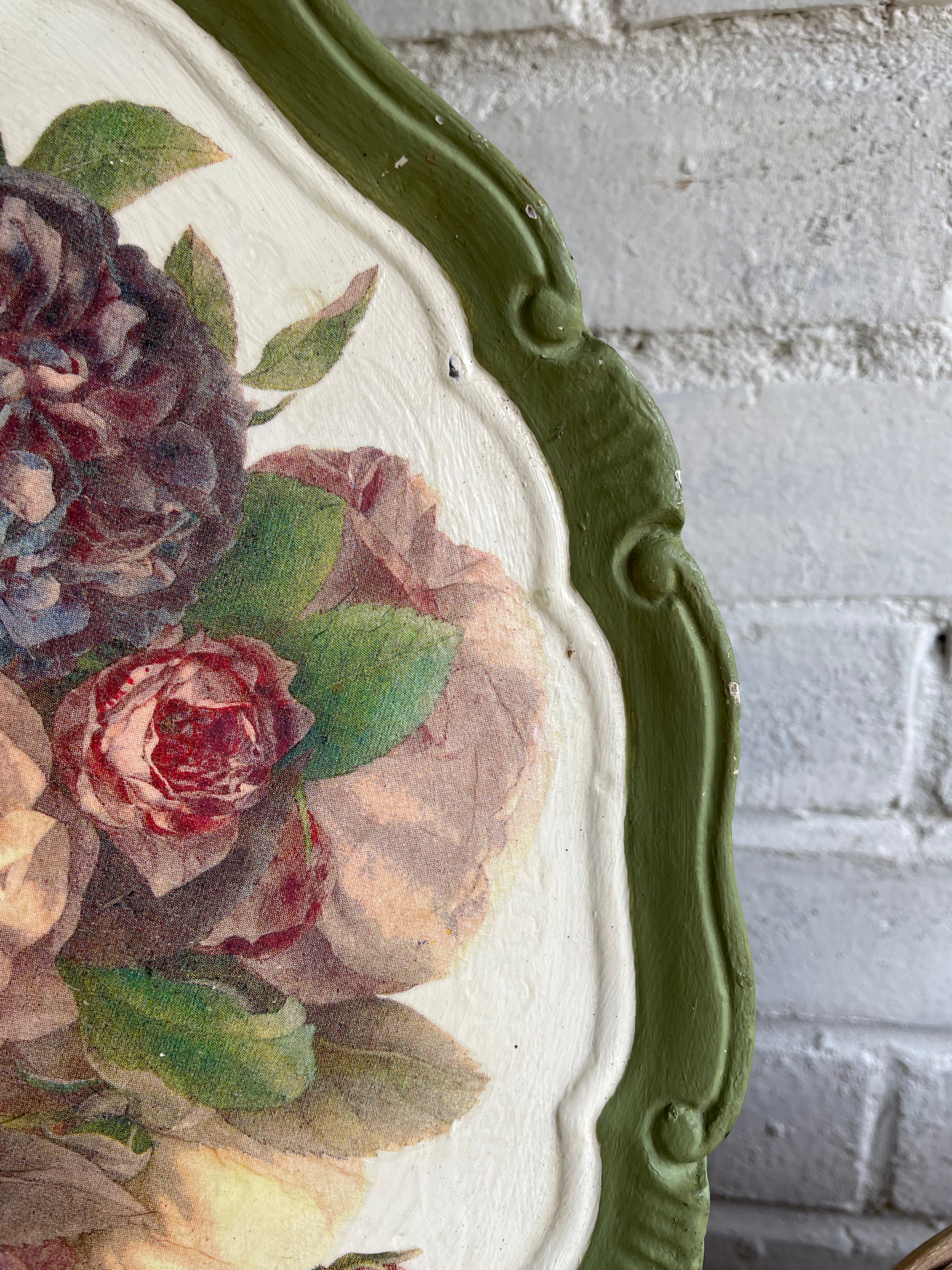 Decorative Floral Tray
