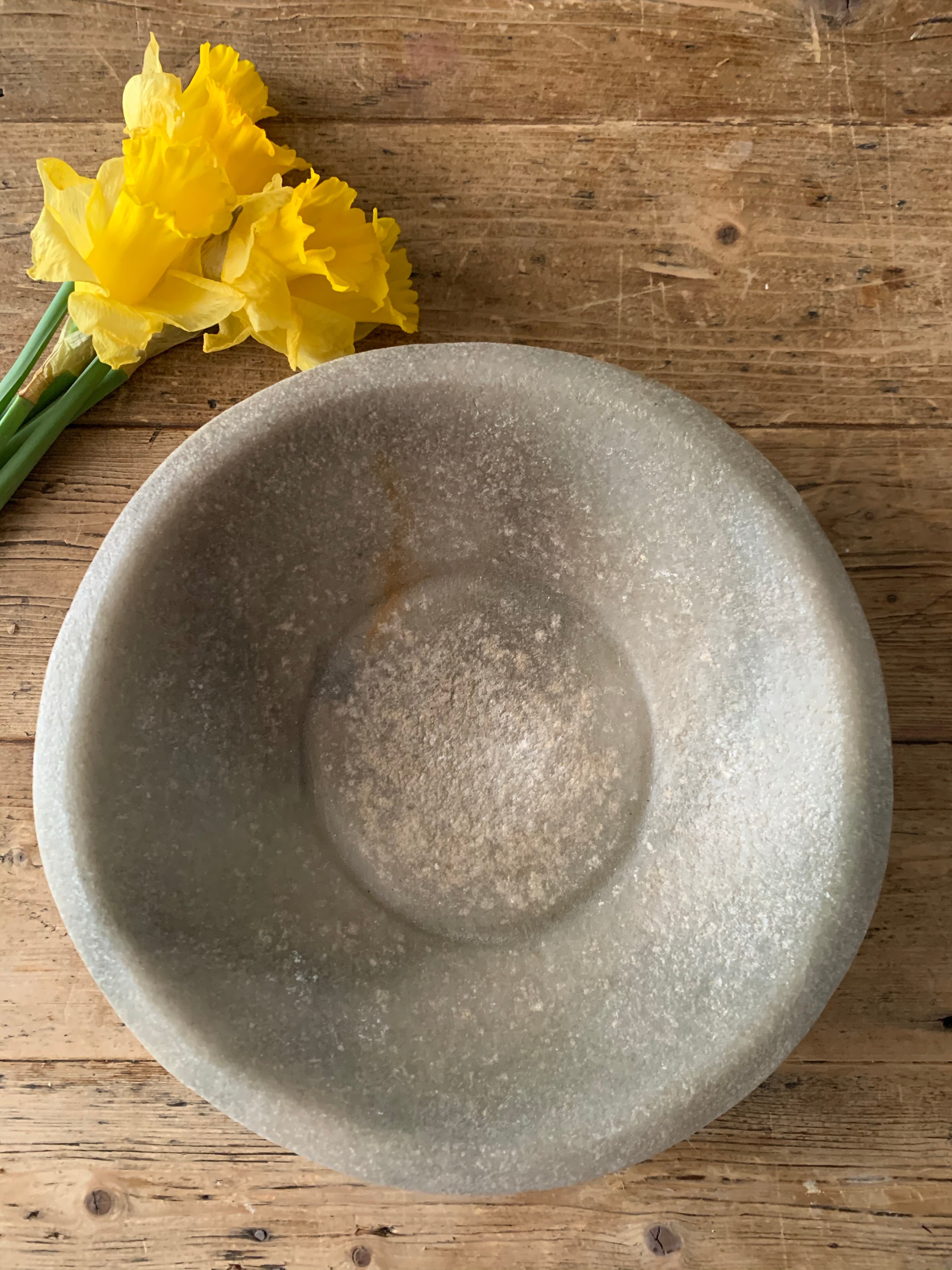 Antique Marble Stone Bowl 3
