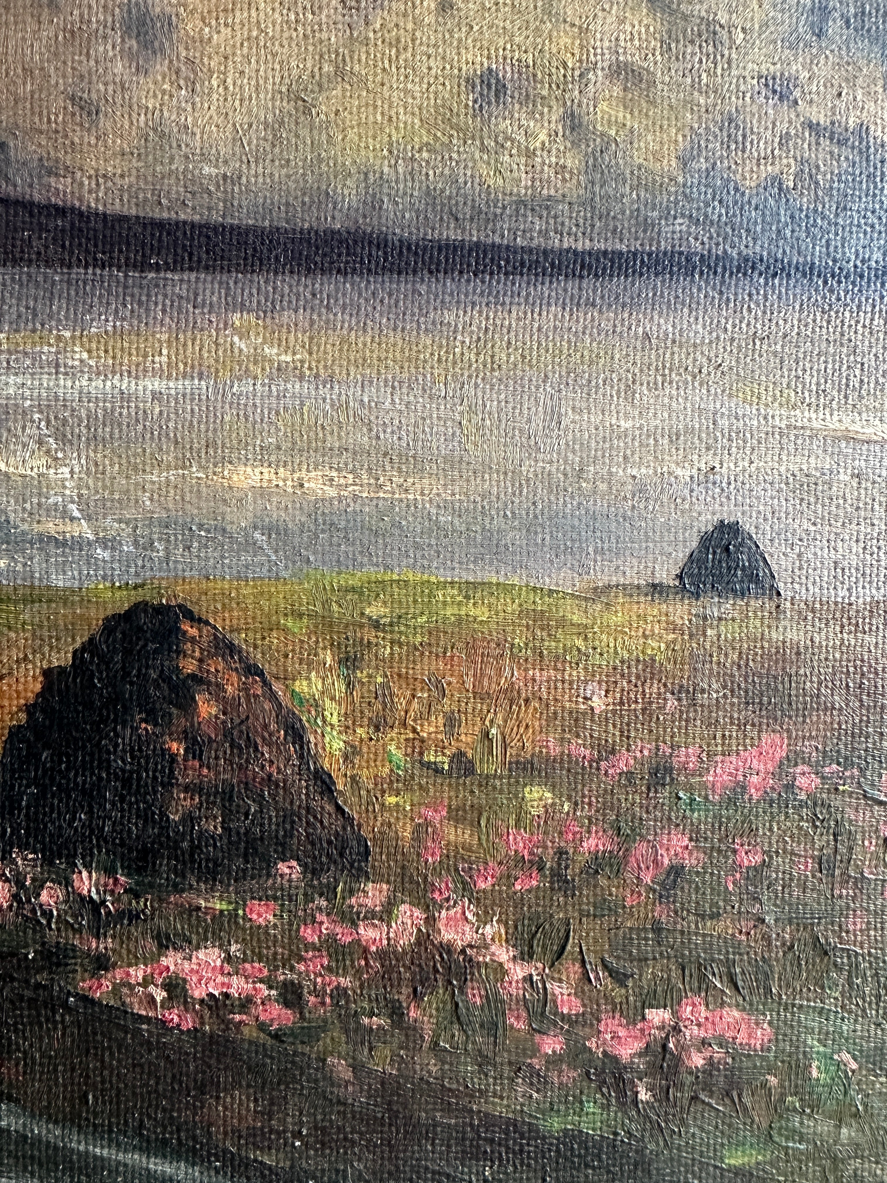 Gentle Landscape: Signed Oil on Board