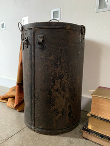 Large Vintage Metal Ballot Box