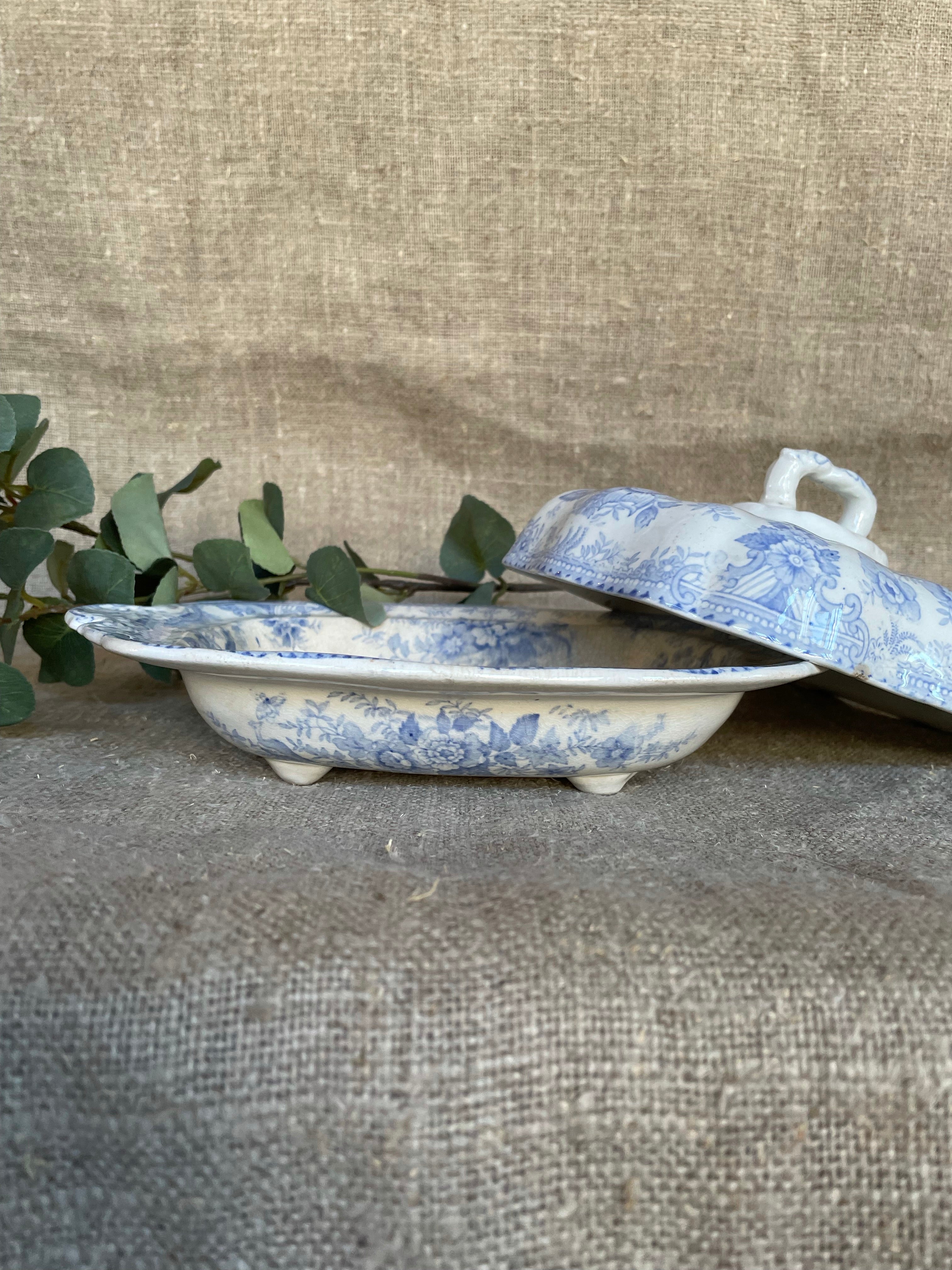 Small English Transferware Soupiere