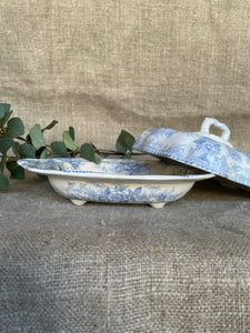 Small English Transferware Soupiere
