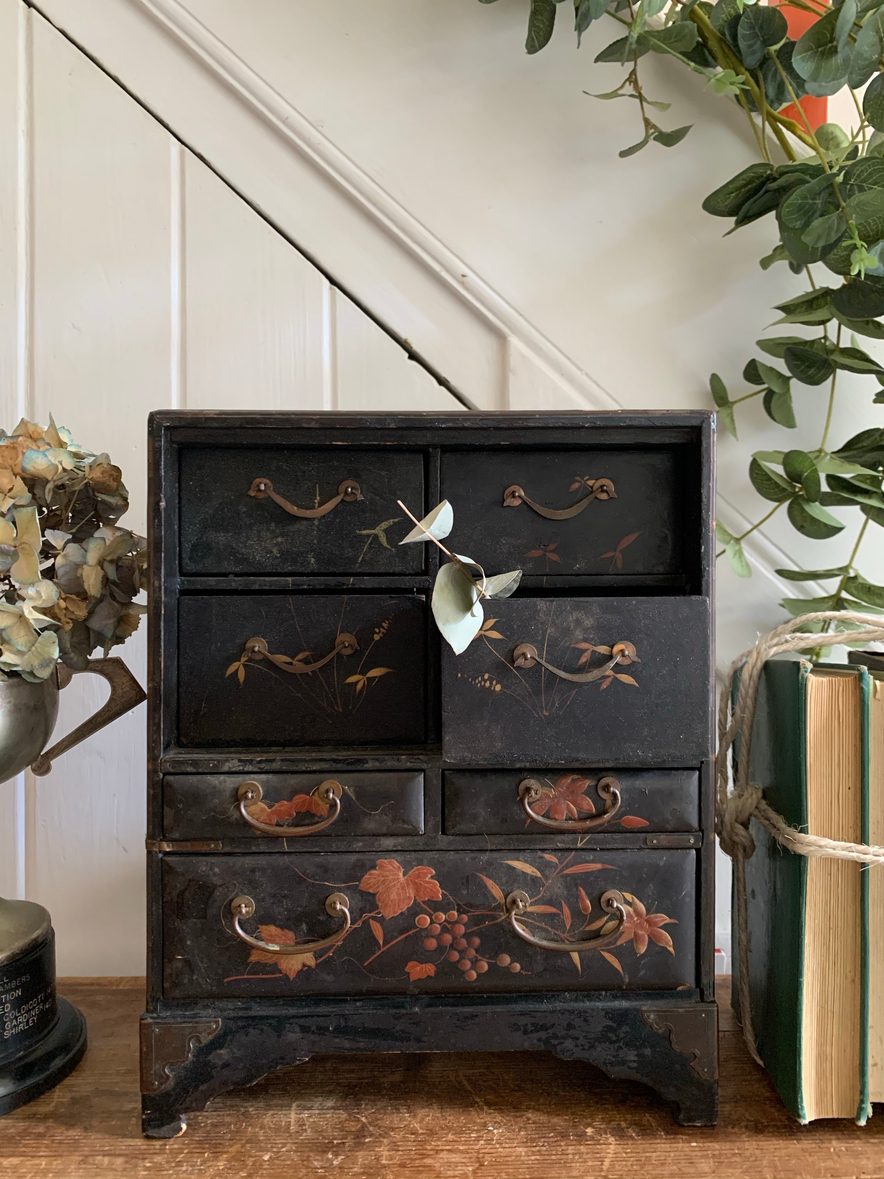 Small Antique Desktop Drawers