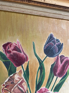 Tulips: Oil on Canvas