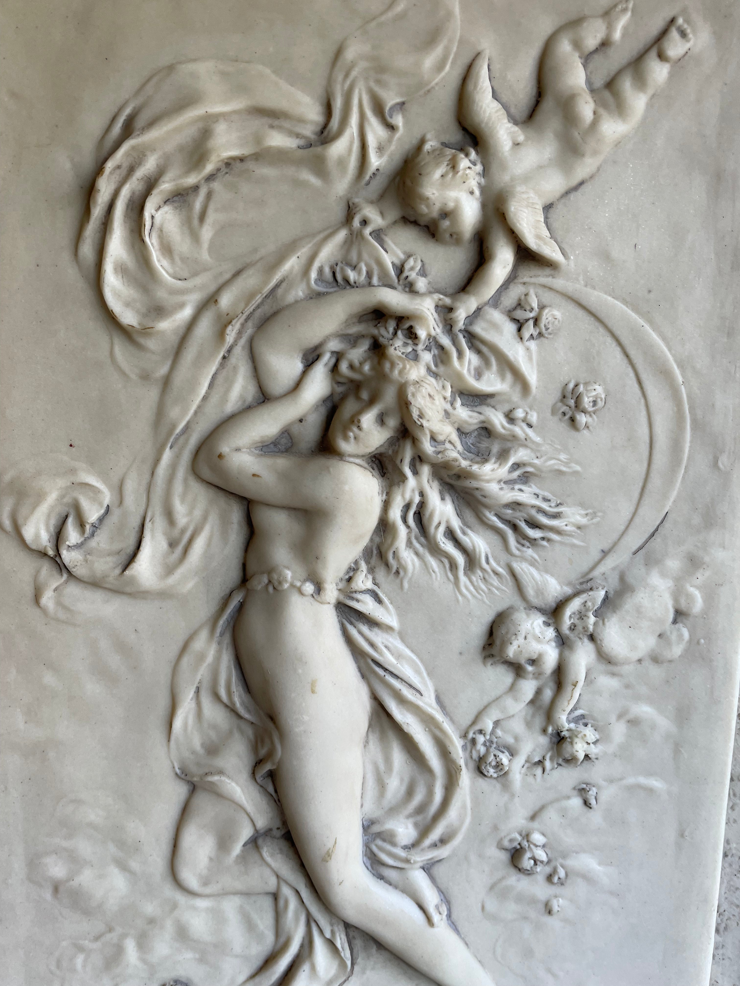 Classical Resin Relief with Gilt Frame