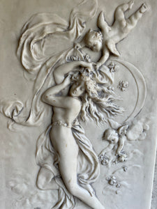 Classical Resin Relief with Gilt Frame