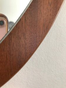 1970S Oval Teak Mirror