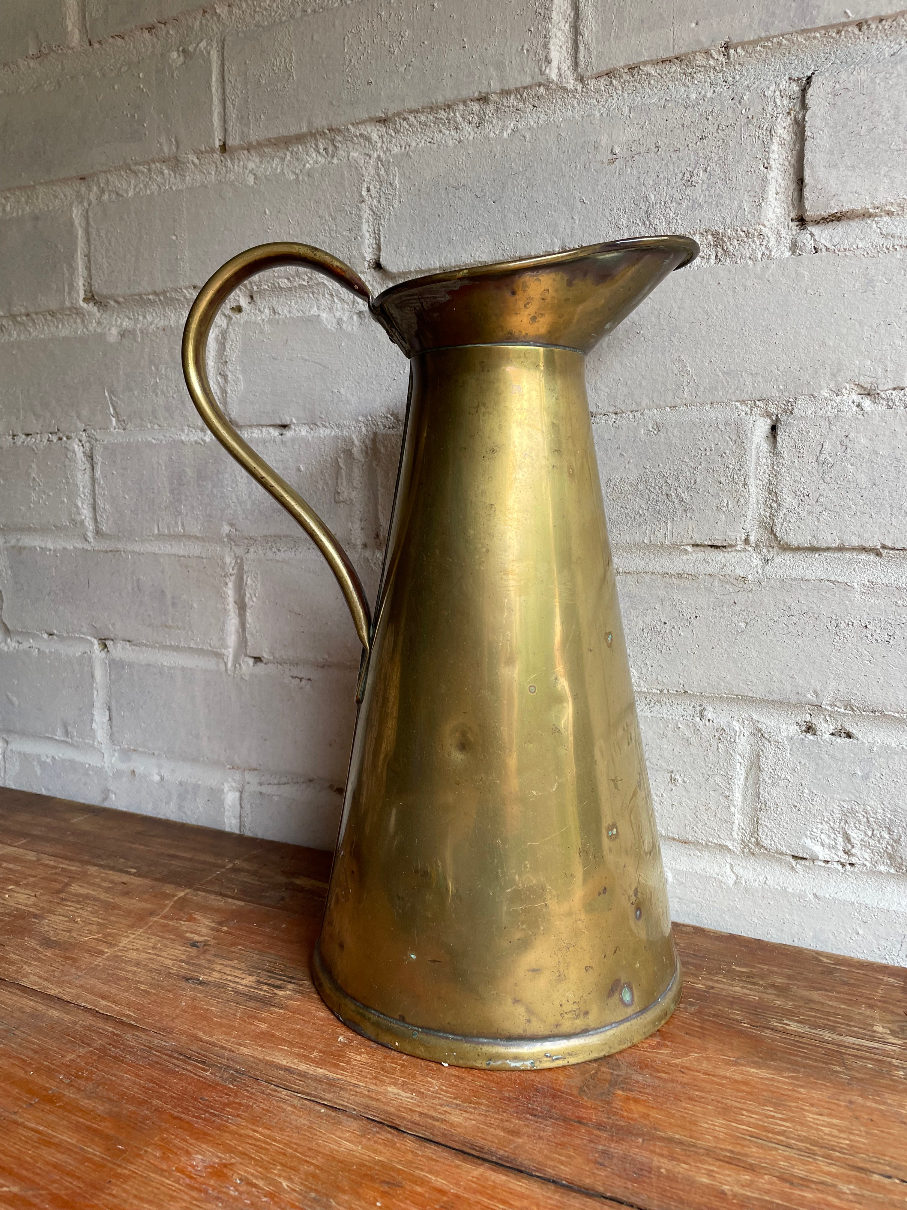 Joseph Sankey 19th Century Brass Jug