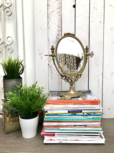 Gold Vintage Dressing Table Mirror