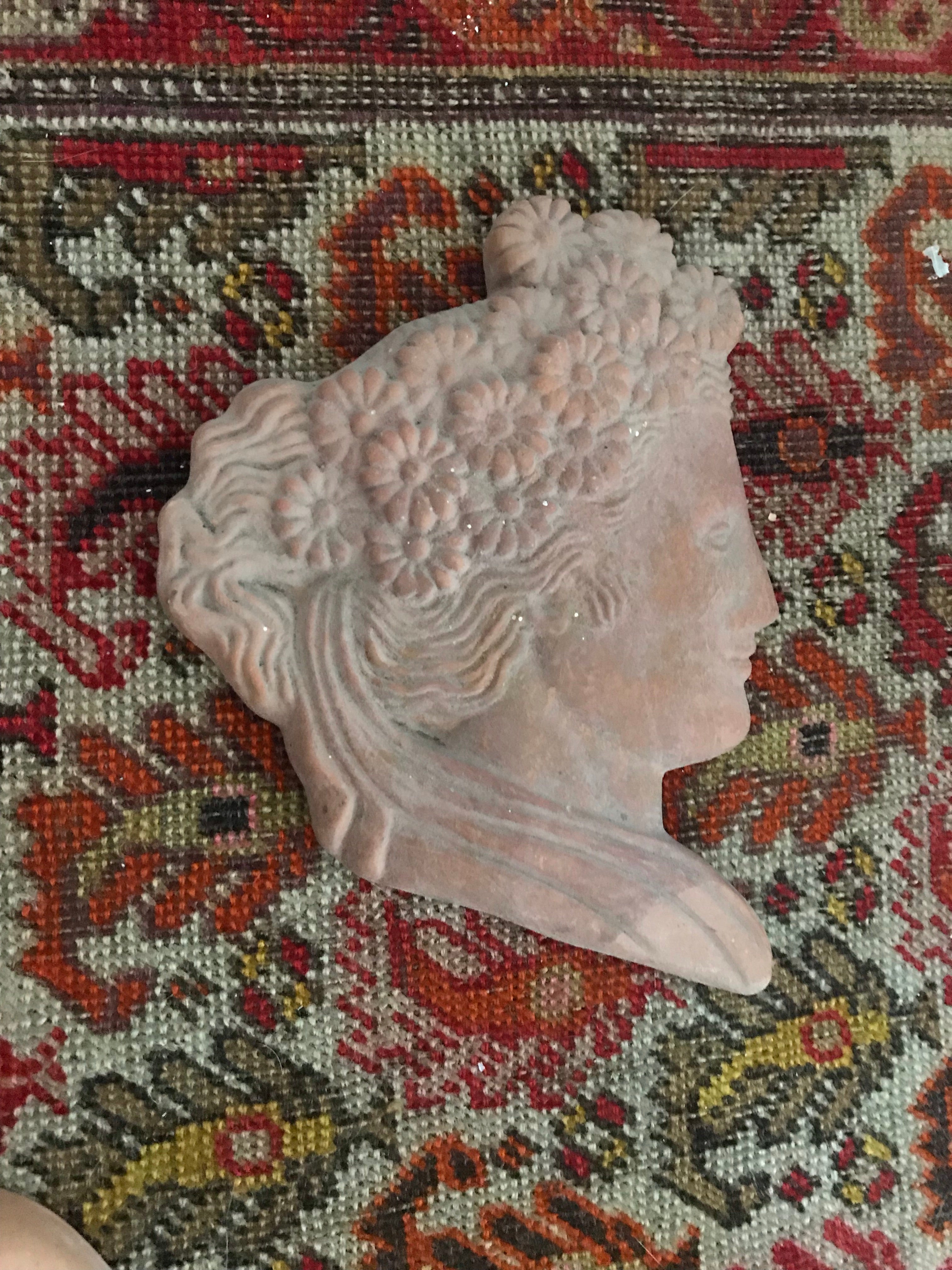 Vintage Italian Terracotta Wall Mask