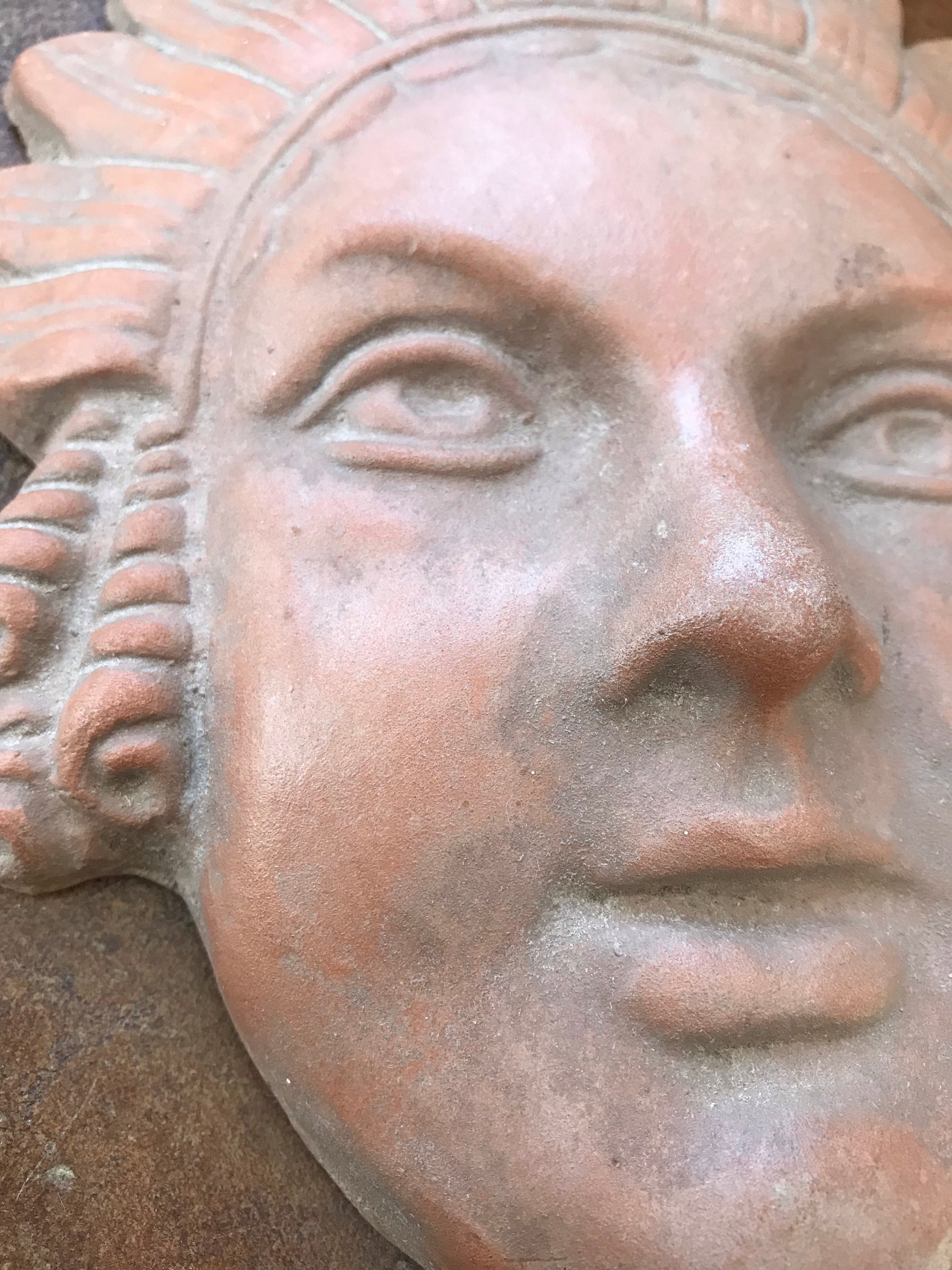 Vintage Italian Terracotta Wall Mask