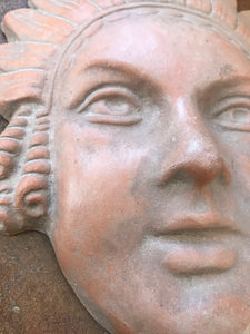 Vintage Italian Terracotta Wall Mask