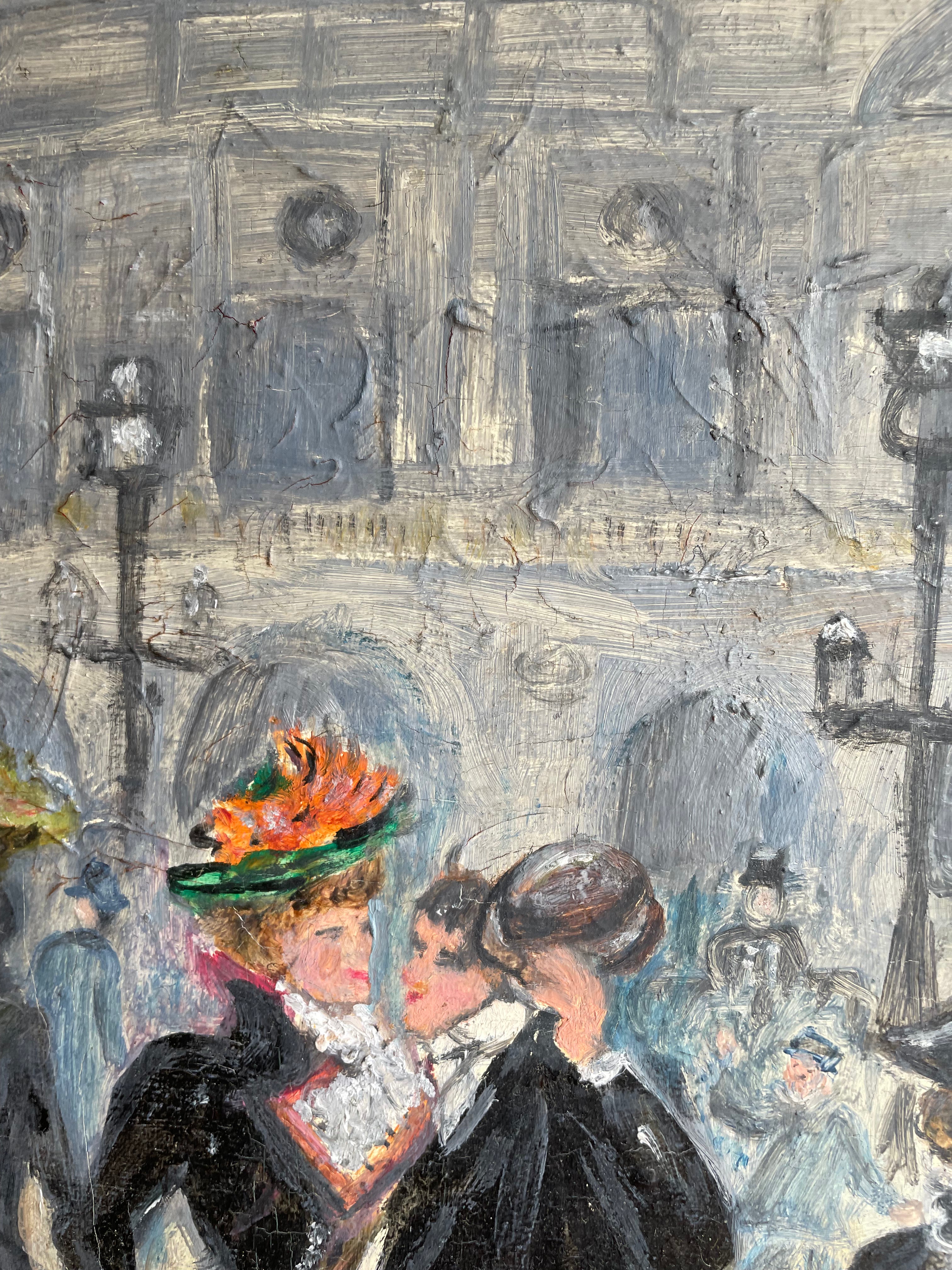 The Palais Garnier: Oil on Board