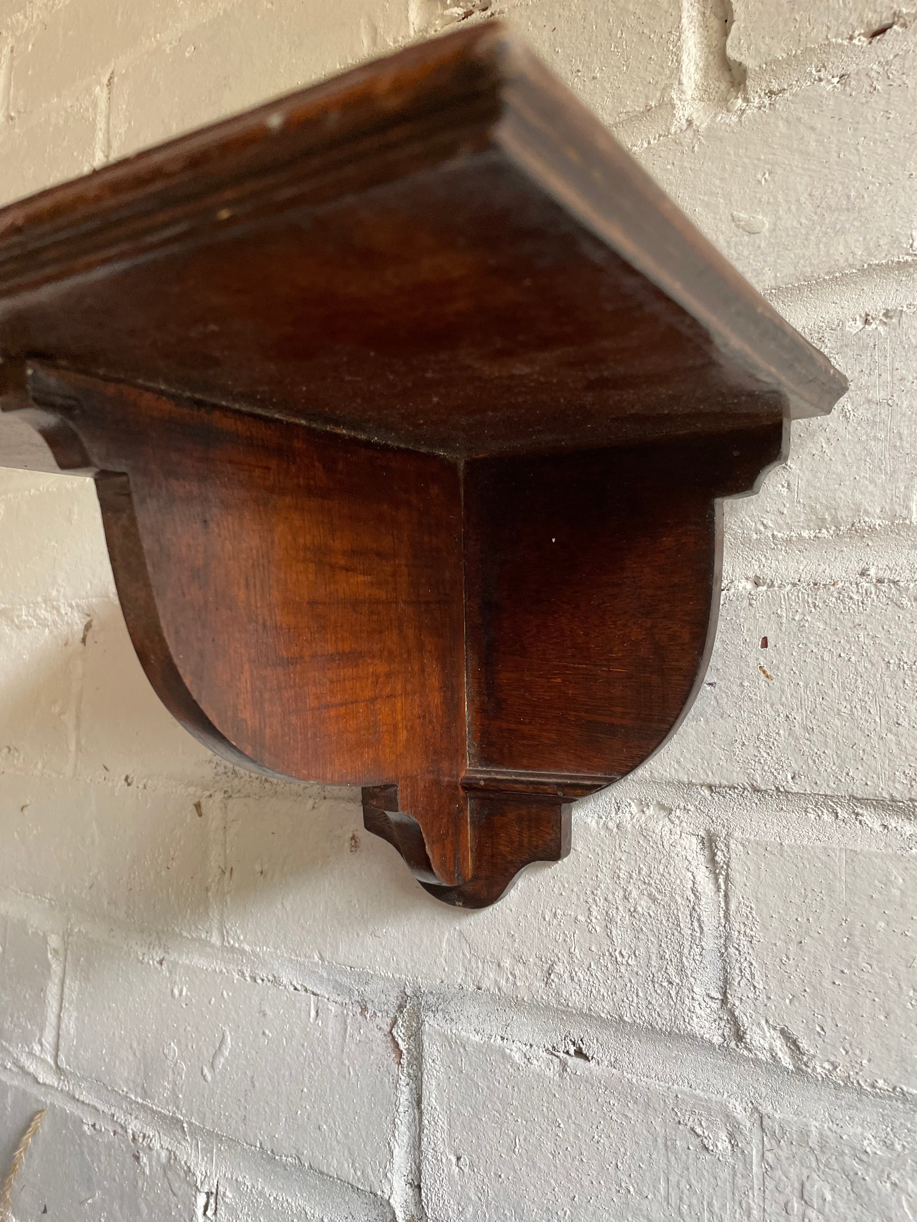 Small Wall Hung Wooden Shelf