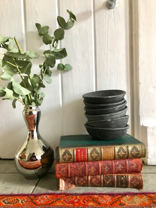 Little Antique Black Marble Ramekin Dishes