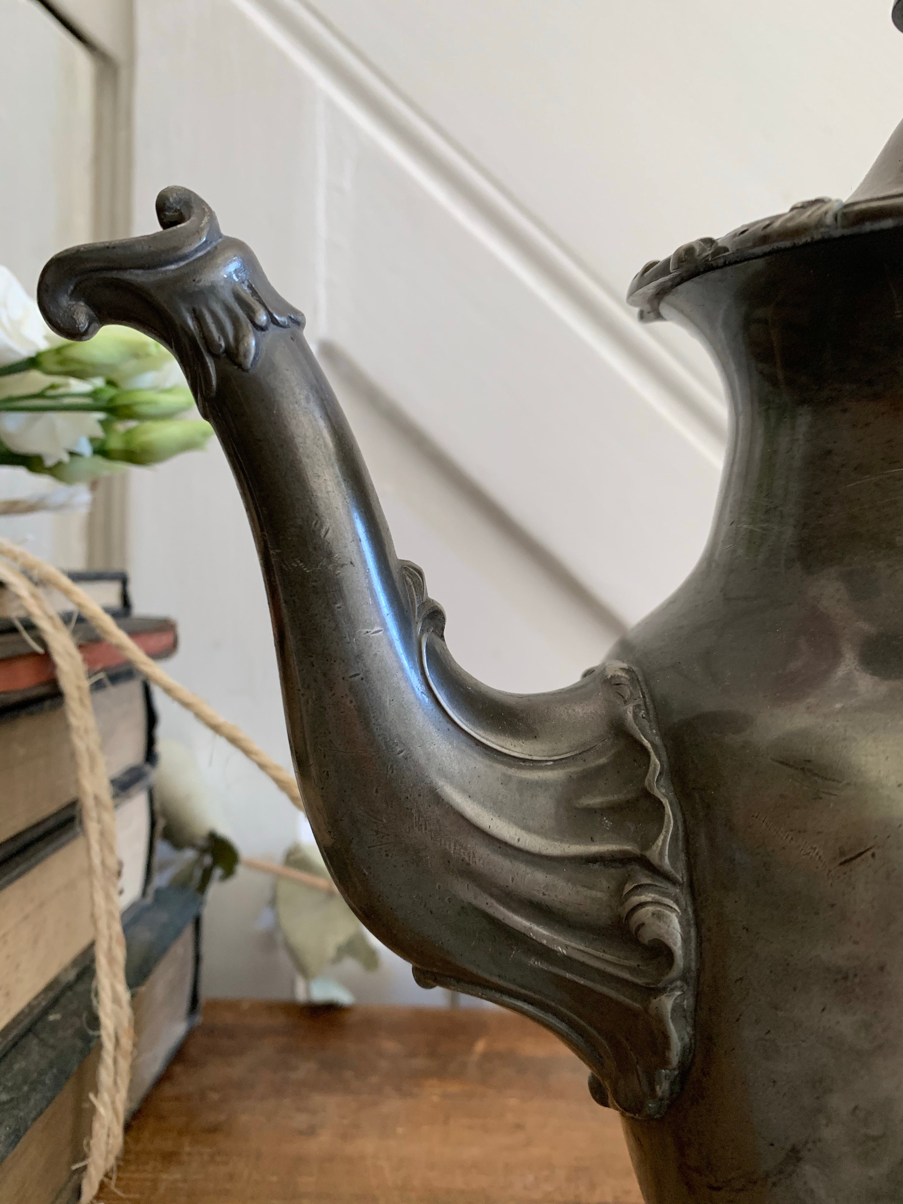 Old Pewter Coffee Pot