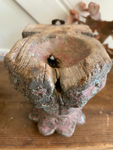 Wooden Carved Antique Candle Bracket 2