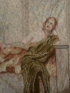 Tapestry on Board of a Classical Lady