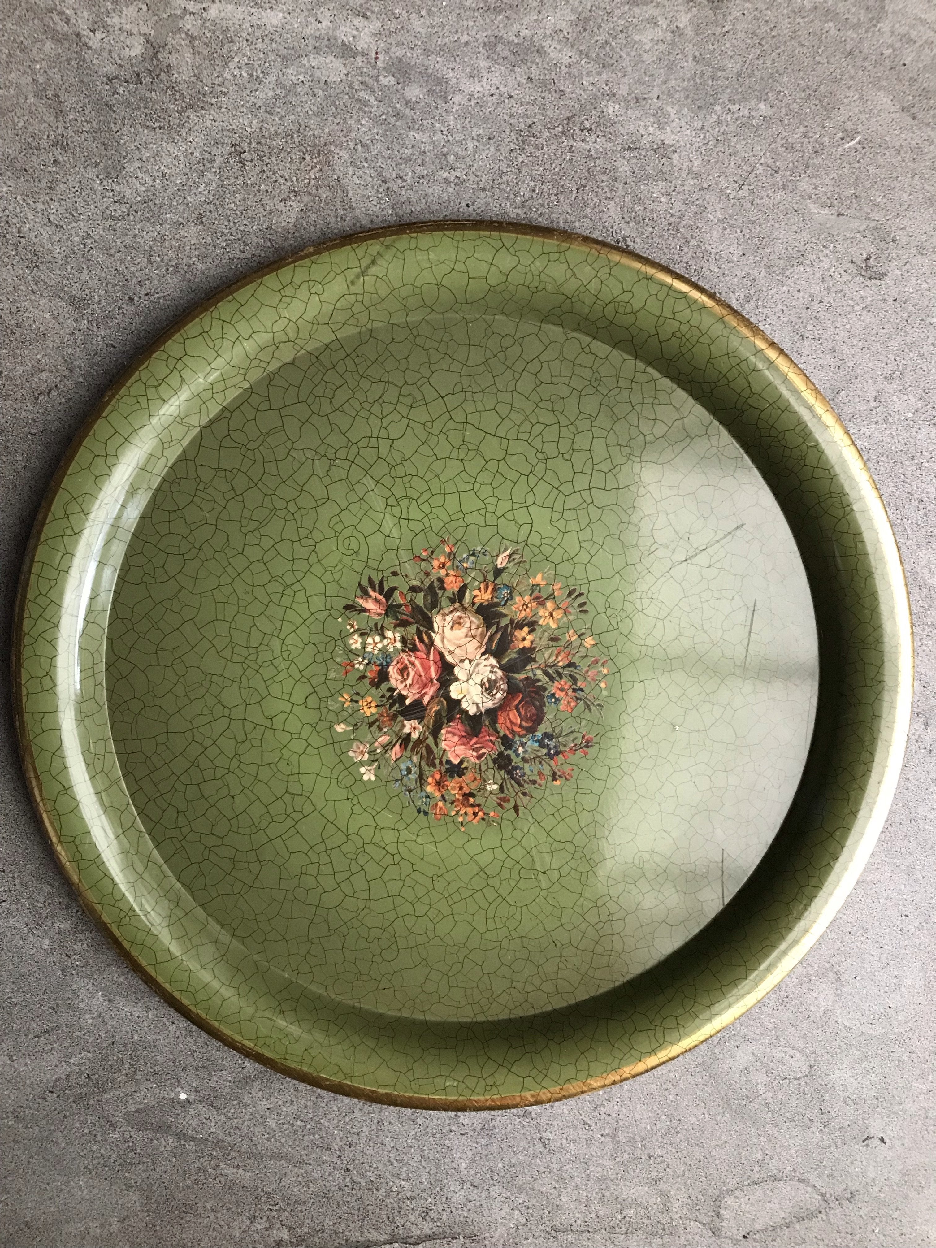 Dutch Vintage Enamelware Plate/Tray 2