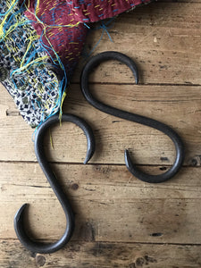 Hand-Forged Iron "S" Hook