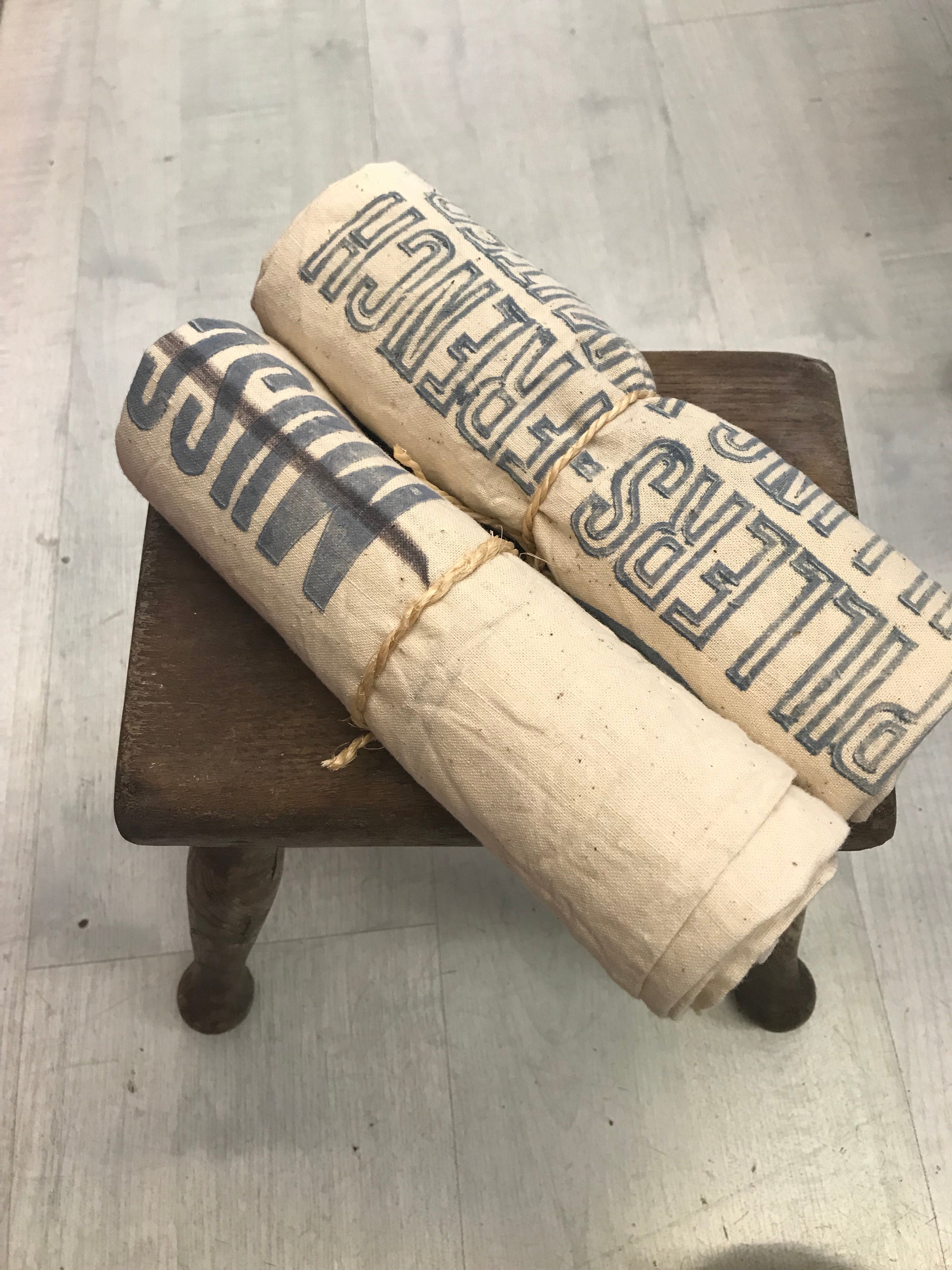 Vintage Flour Sacks - Set of Two