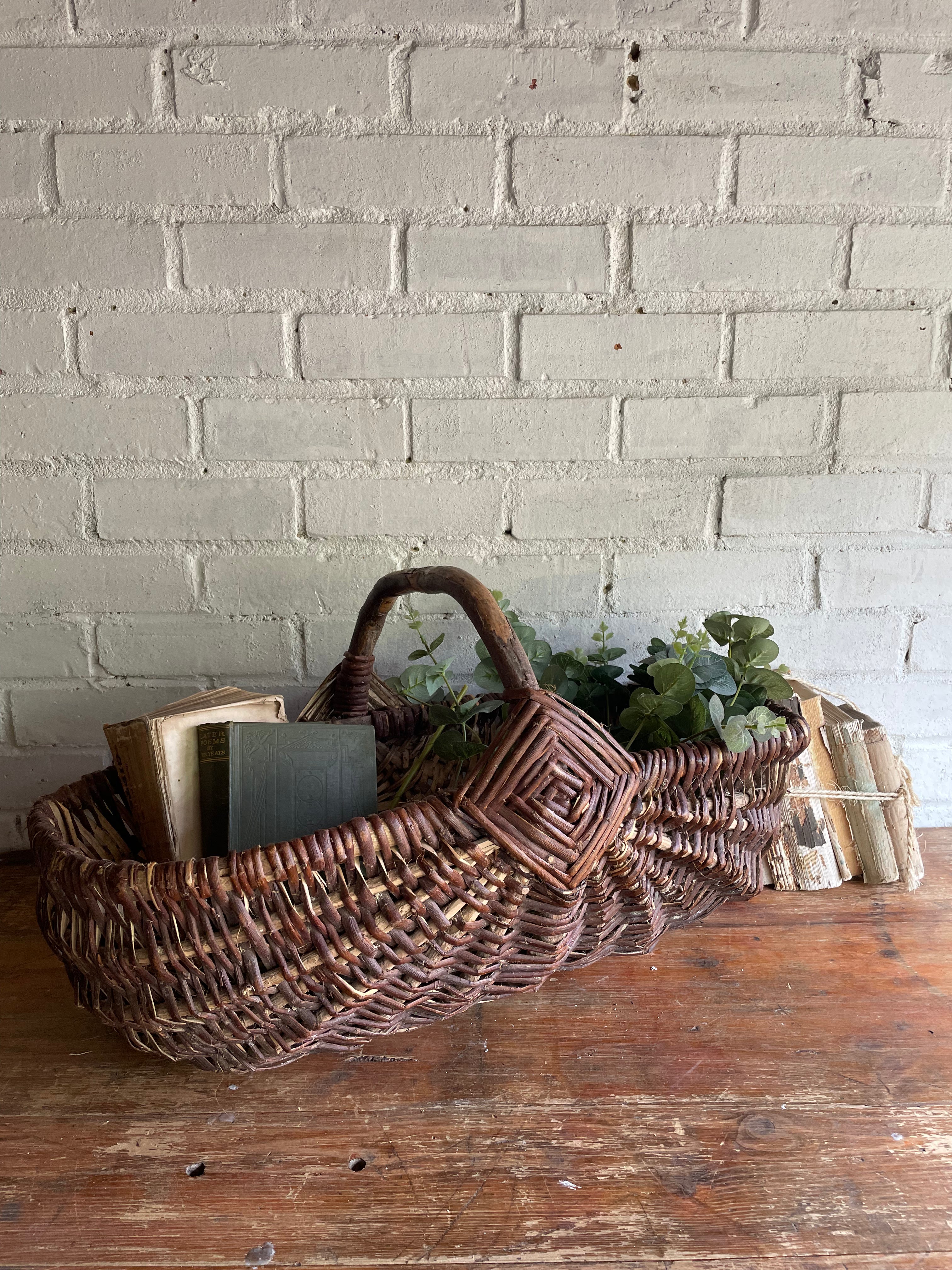 Large French Vintage Basket