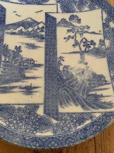 1900s Japanese Ceramic Igezara Plate