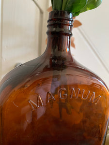 Large Amber Marshall Taplows Bottle