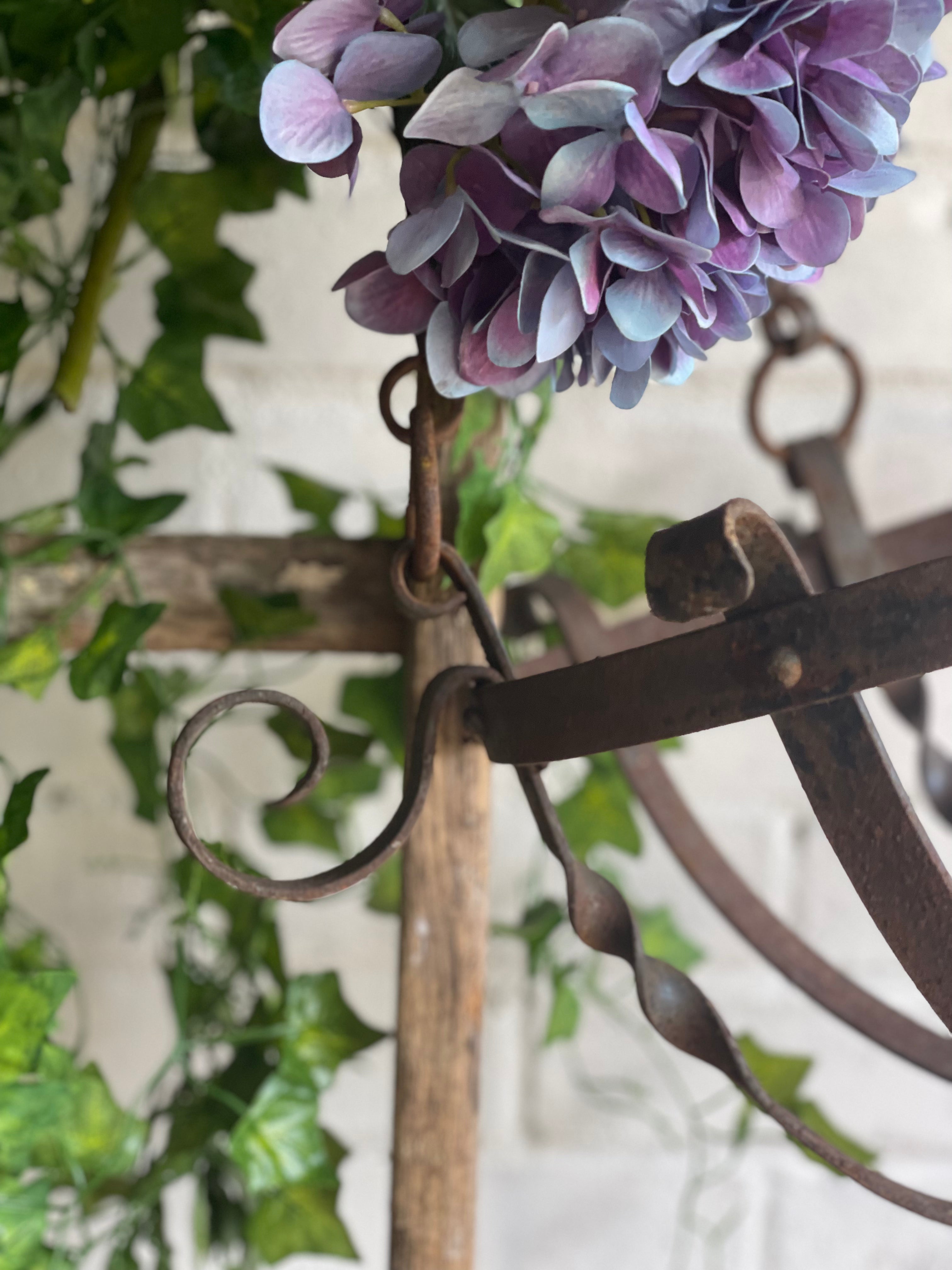 Victorian Iron Work Hanging Basket
