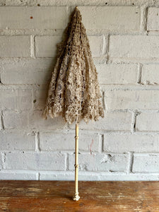 Timeworn Antique Silk & Lace Parasol