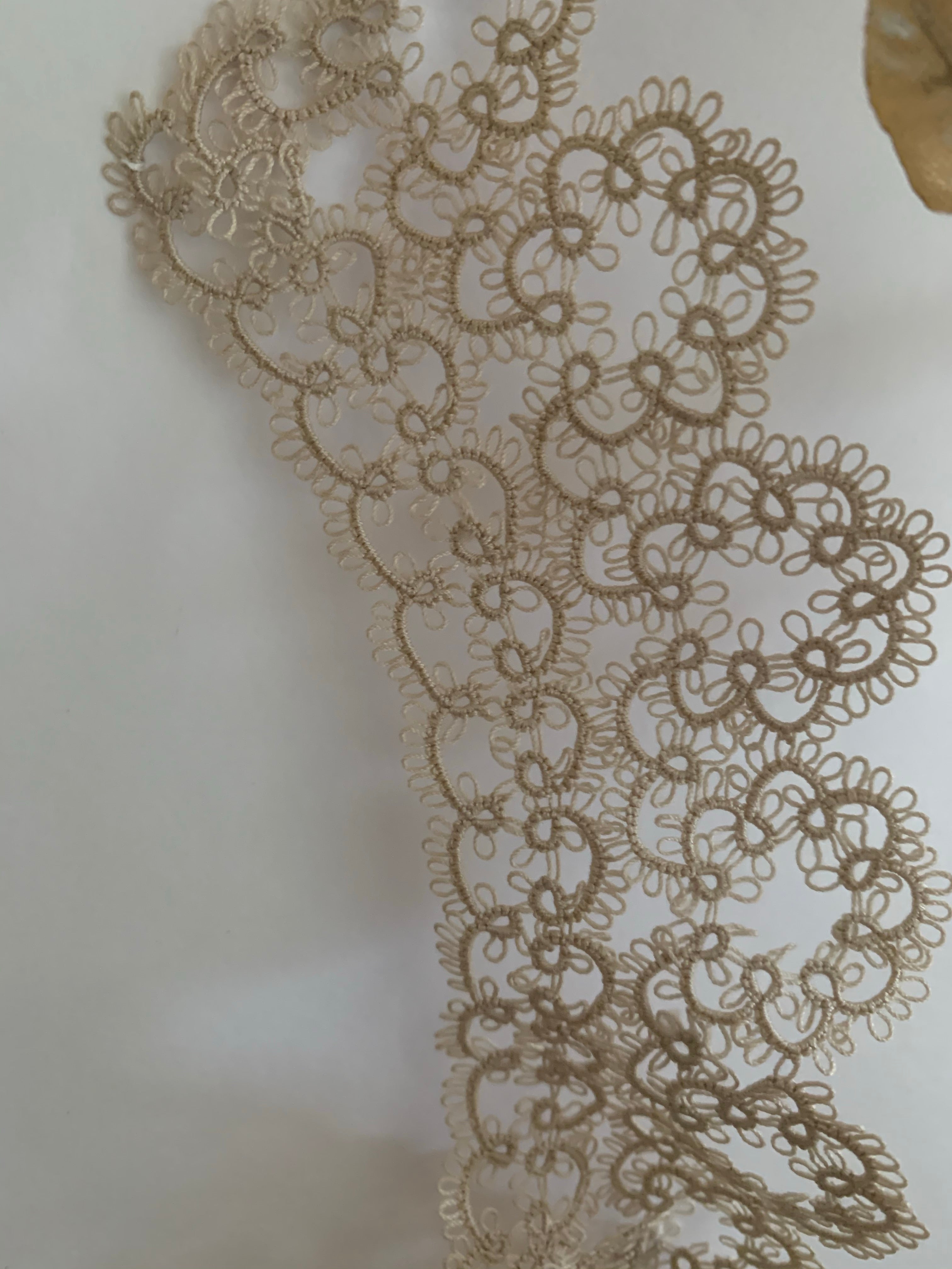 Mounted Antique Crocheted Collar