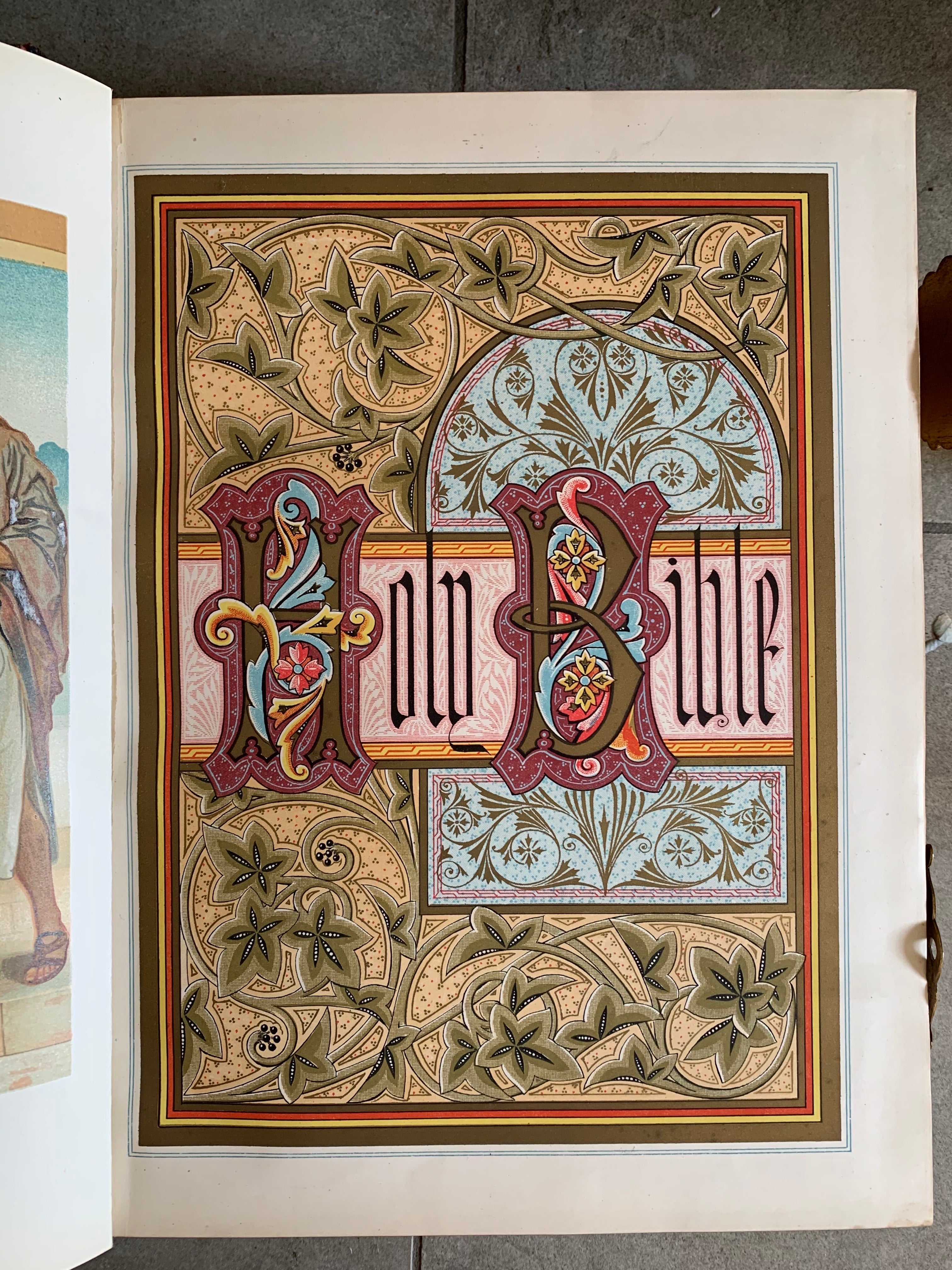 1800s Large Antique Family Bible