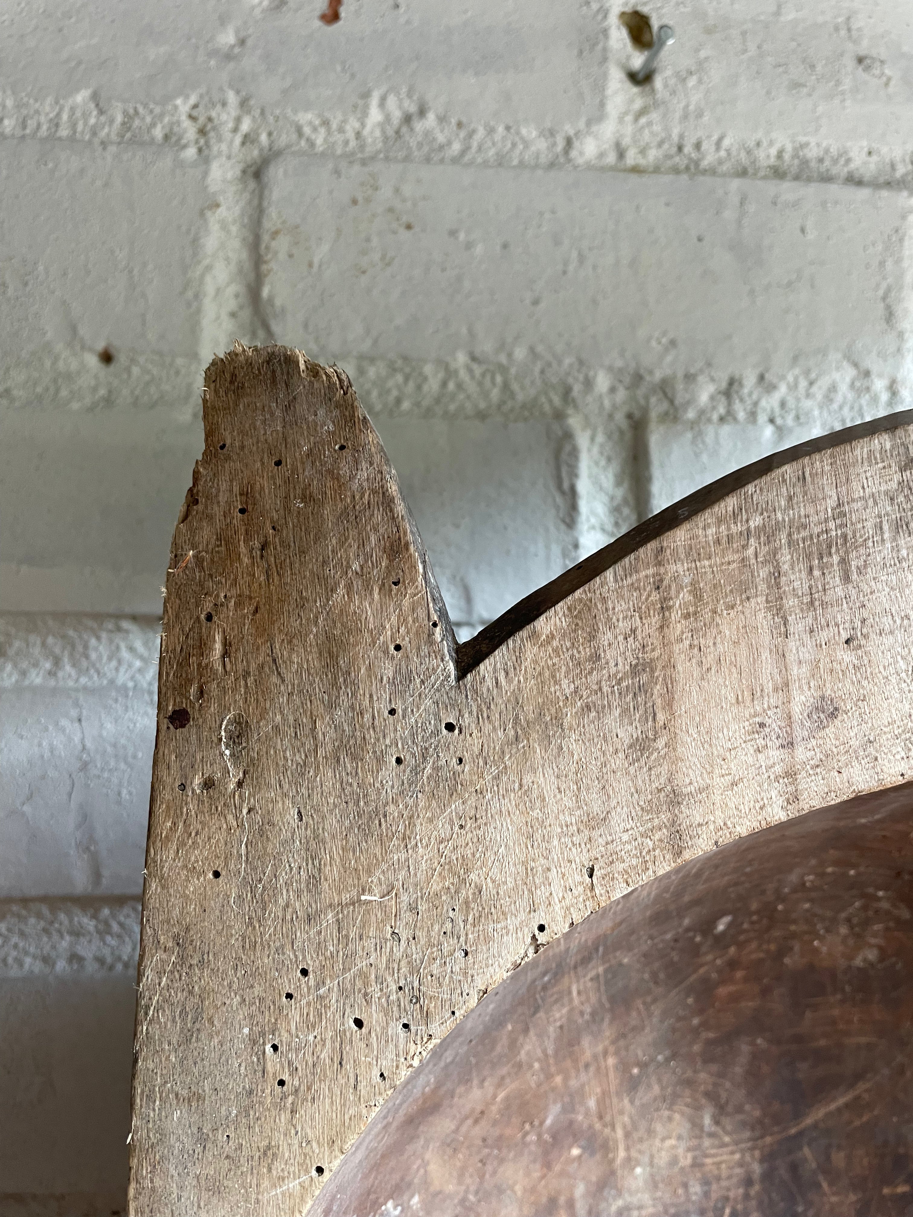 Large Wooden Dough Bowl 2