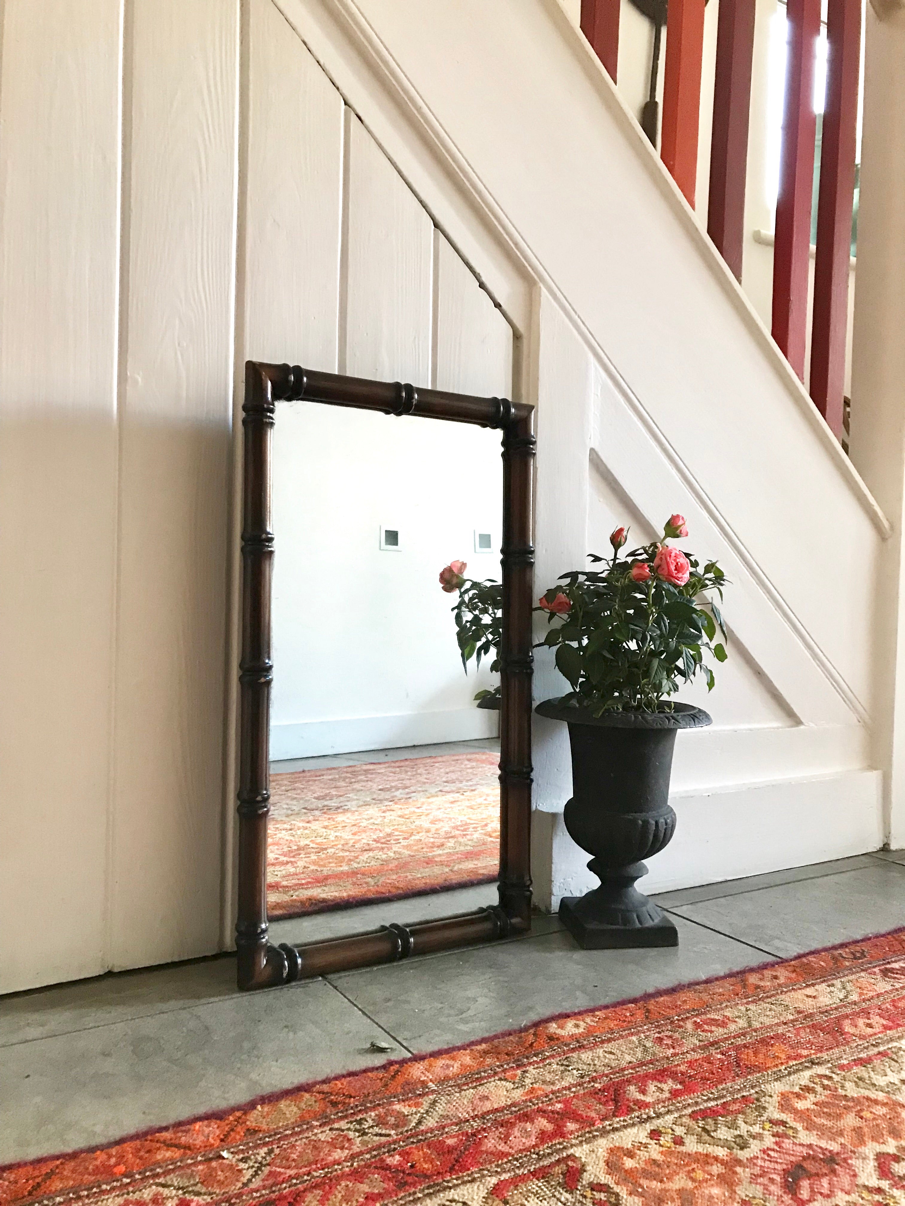 Beautiful Faux Bamboo Mirror