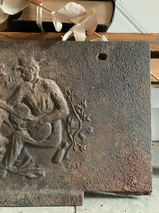 Antique Cast Iron Relief