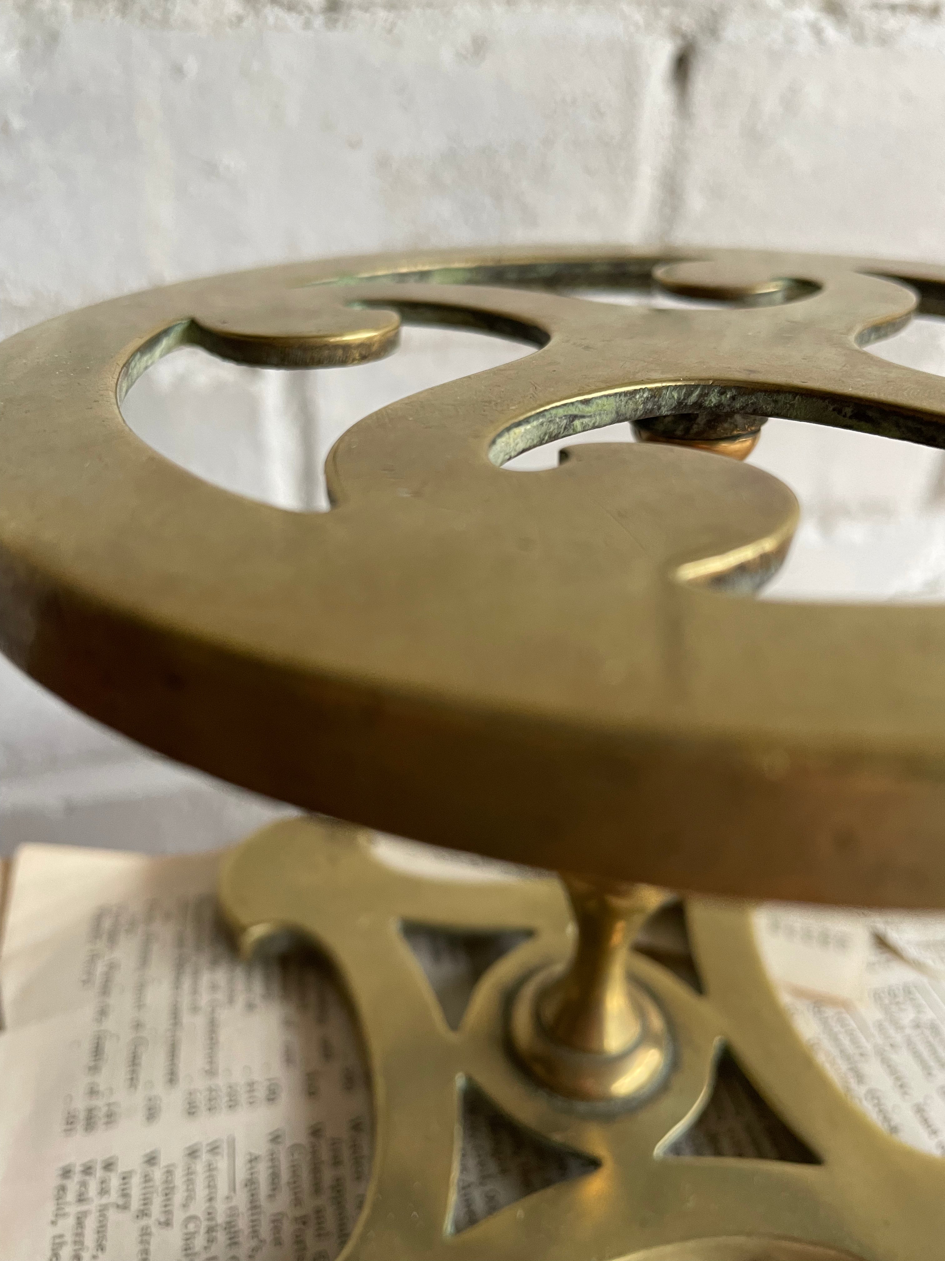 Round Brass Trivet